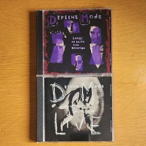 Depeche Mode "Songs Of Faith And Devotion" studio & live - 1990s CDs (Lot of 2) 